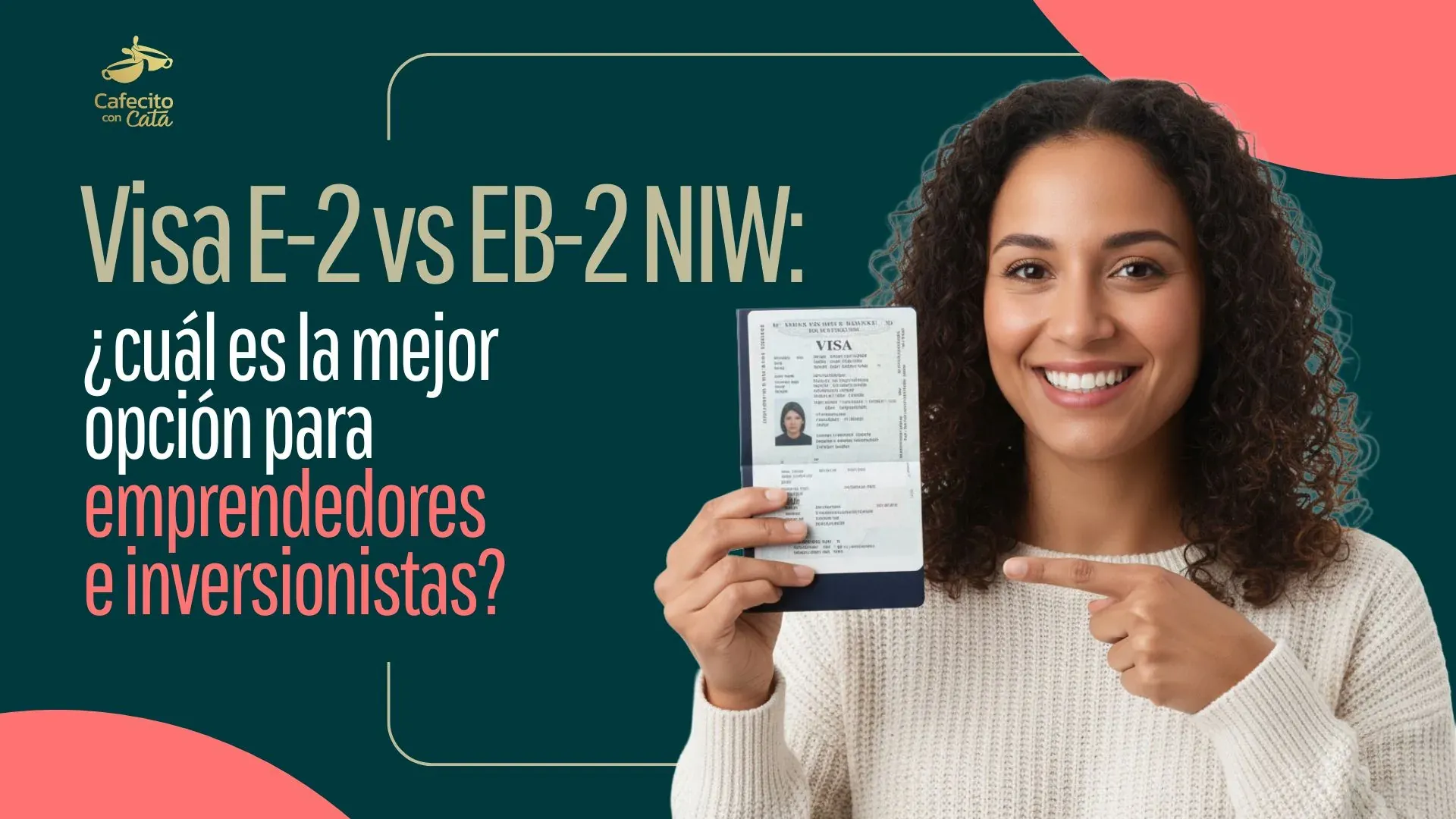 Profesional sostiene una visa en una comparación de requisitos y diferencias entre EB2 y EB2 NIW