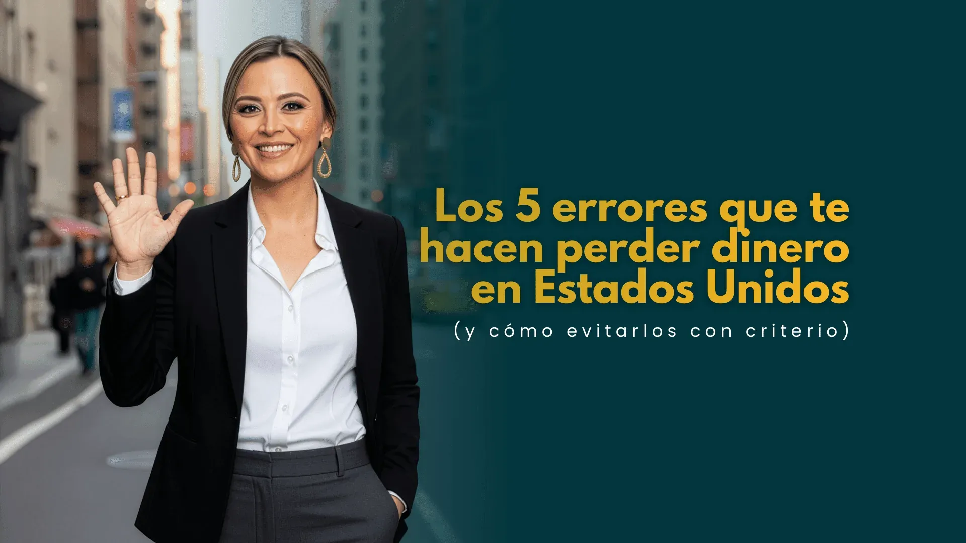 Retrato de Cata junto al título sobre errores financieros que pueden hacerte perder dinero en Estados Unidos