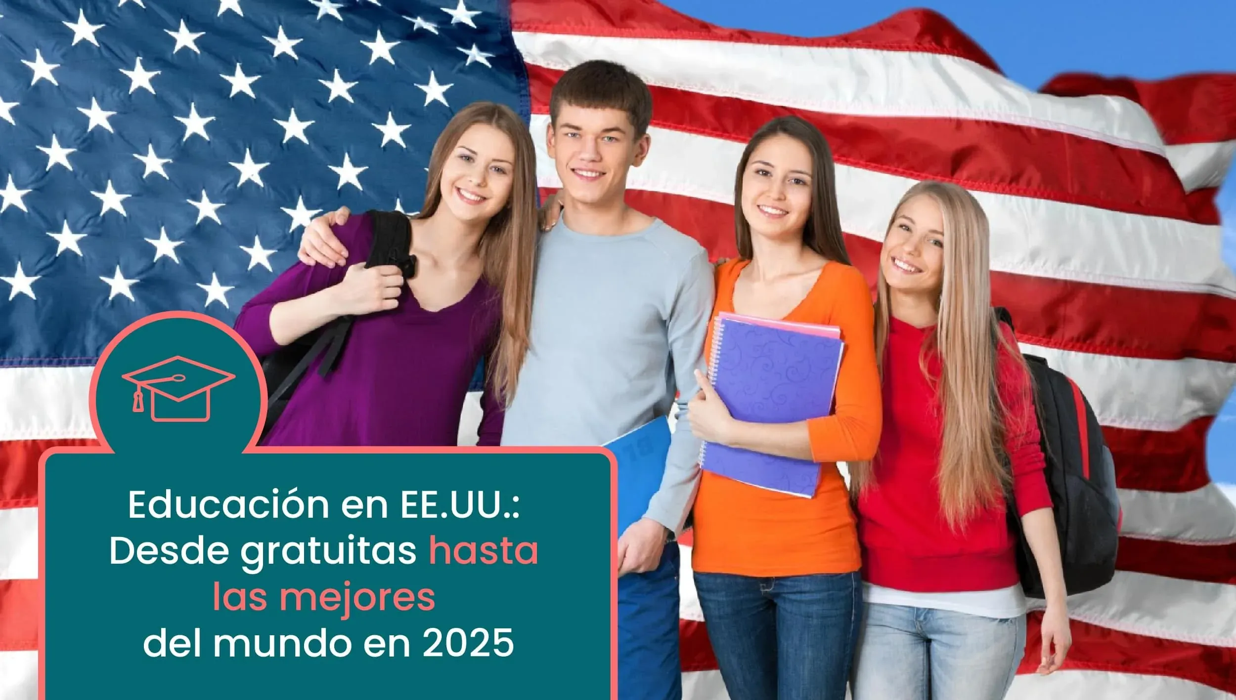 Portada de una guía sobre educación en Estados Unidos para familias hispanas