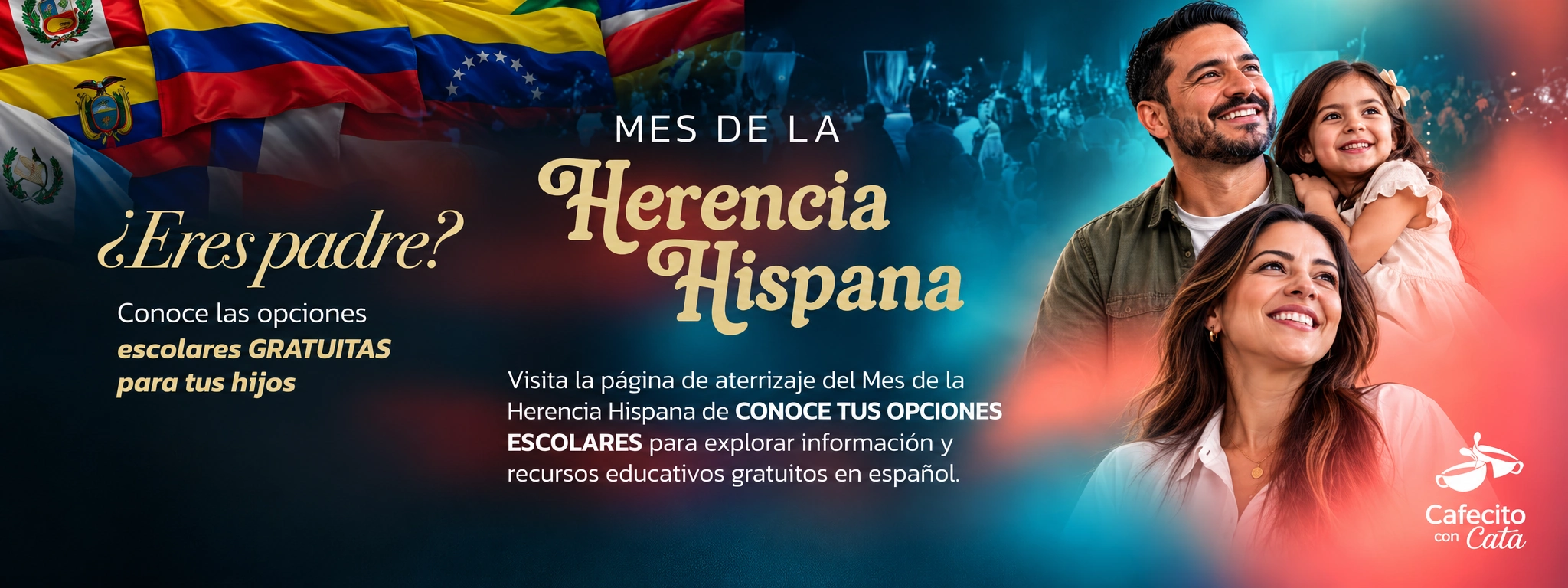 ¿Eres padre? Conoce las opciones escolares gratuitas para tus hijos. Mes de la Herencia Hispana: información y recursos educativos gratuitos en español.